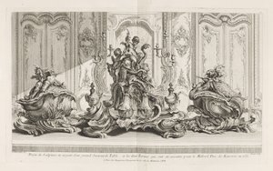Project of Sculpture in Silver of a Grand Centerpiece and Two Terrines...Executed for Mill...